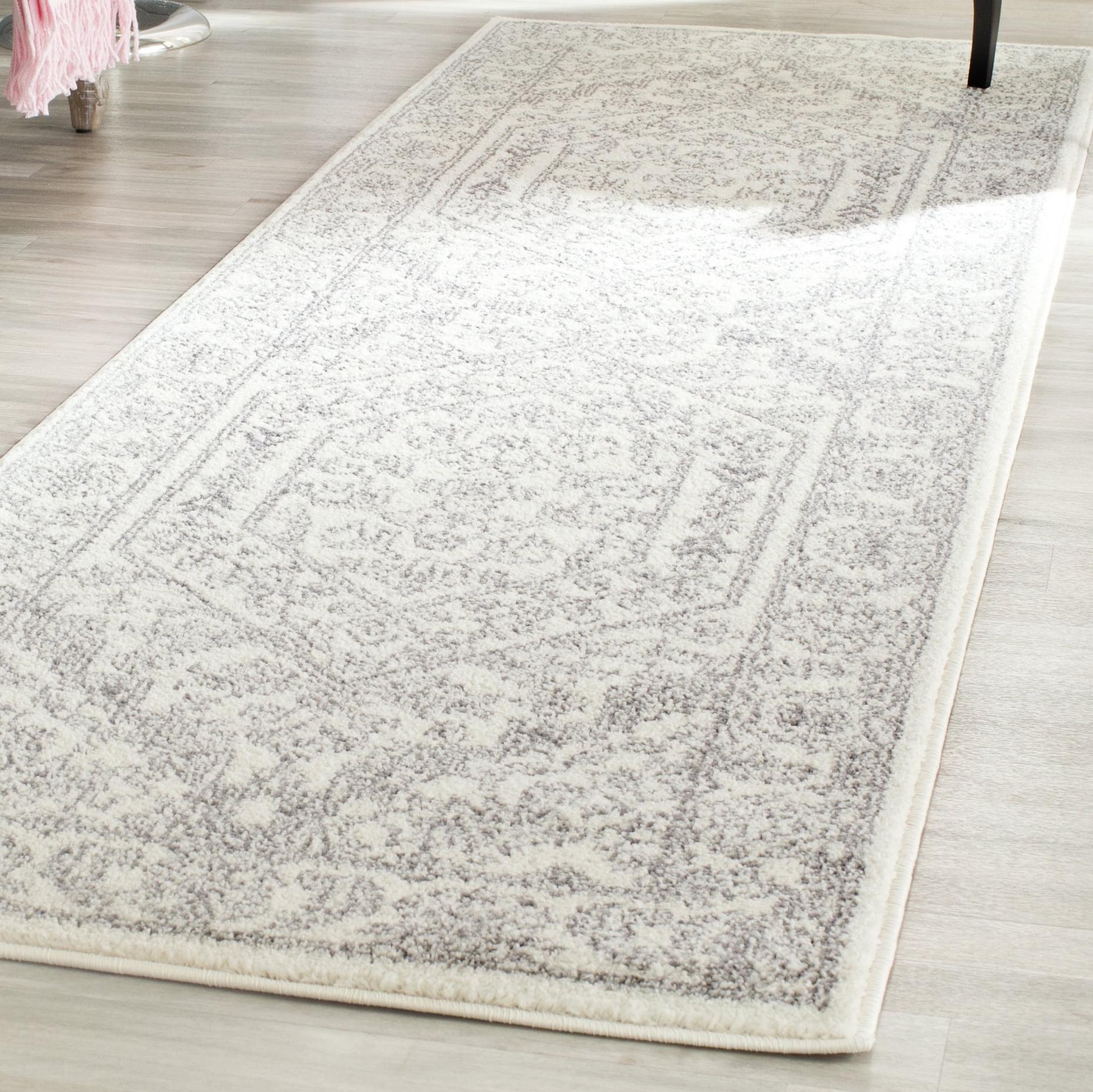 Adirondack ADR108 Power Loomed Runner Rug - Ivory/Silver - 2'6"x12' - Safavieh.