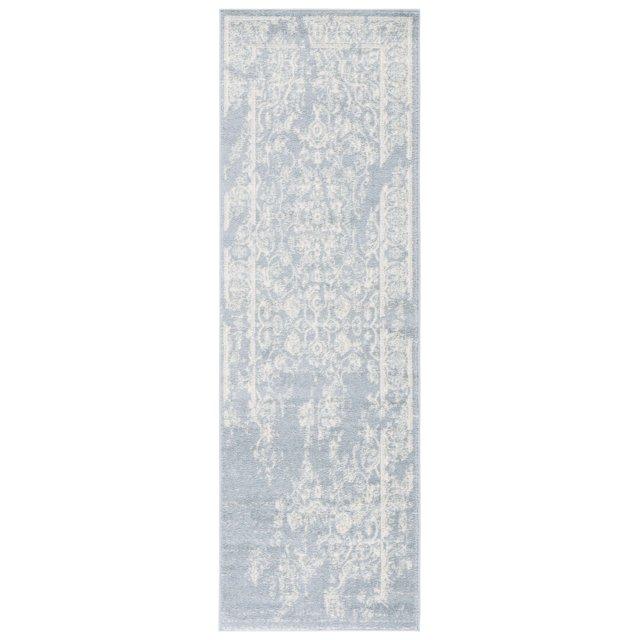 Adirondack ADR101 Power Loomed Runner Rug - Slate/Ivory - 2'6"x8' - Safavieh.