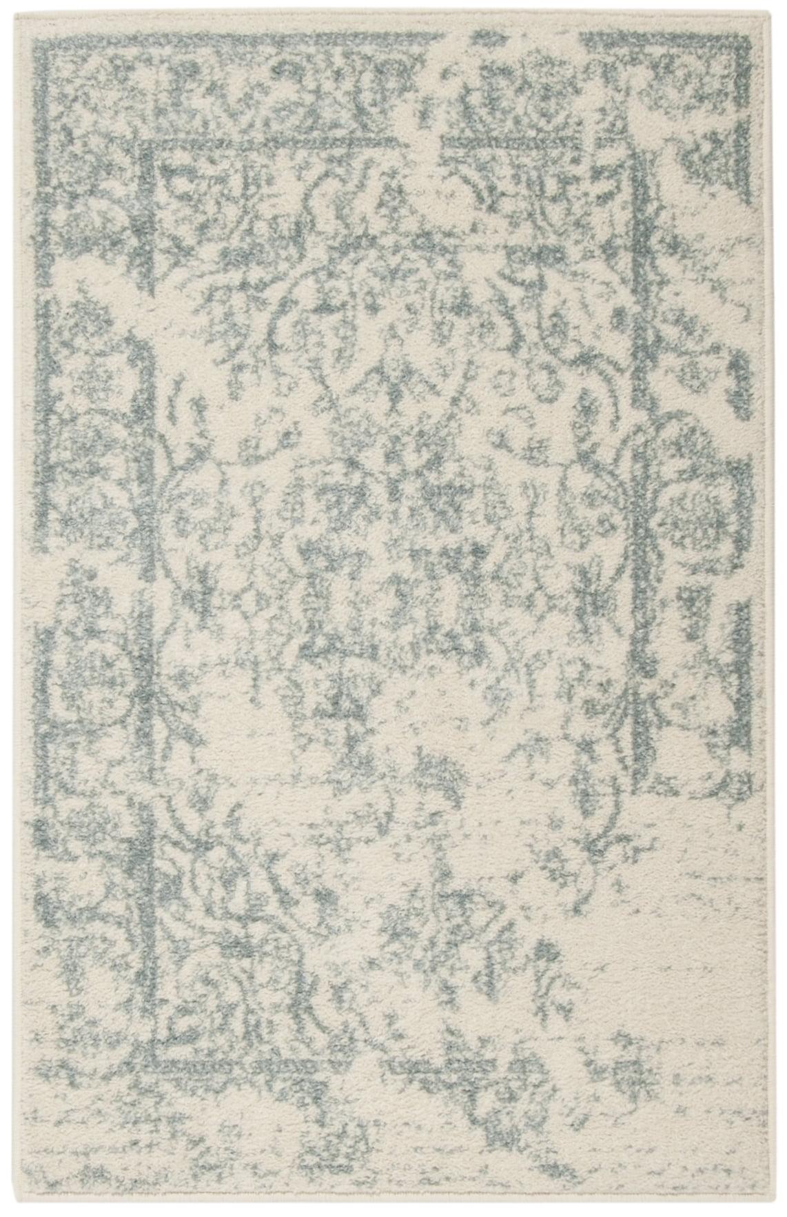 Adirondack ADR101 Power Loomed Accent Rug - Ivory/Slate - 2'6"x4' - Safavieh.