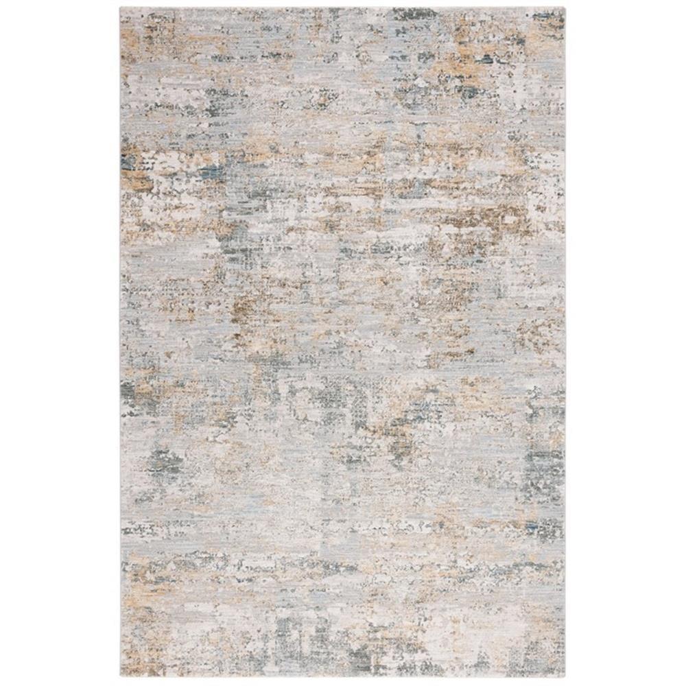 Adrianna ADN200 Machine Made Indoor Area Rug - Blue/Gold - 5'-3"x7'-6" - Safavieh