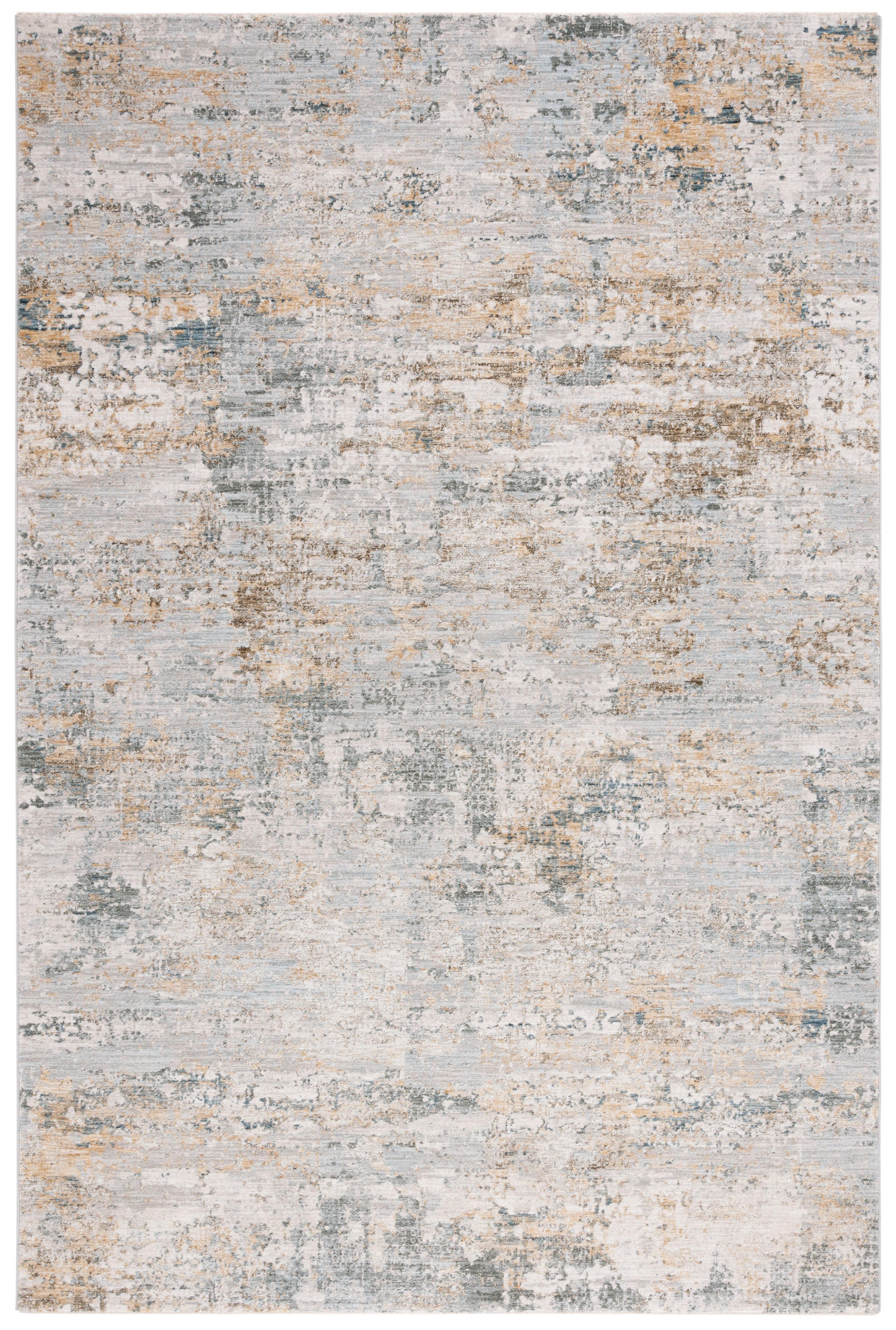 Adrianna ADN200 Machine Made Indoor Area Rug - Blue/Gold - 8'x10' - Safavieh