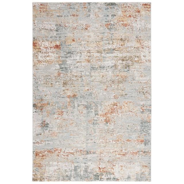 Adrianna ADN200 Machine Made Indoor Area Rug - Blue/Rust - 8'x10' - Safavieh