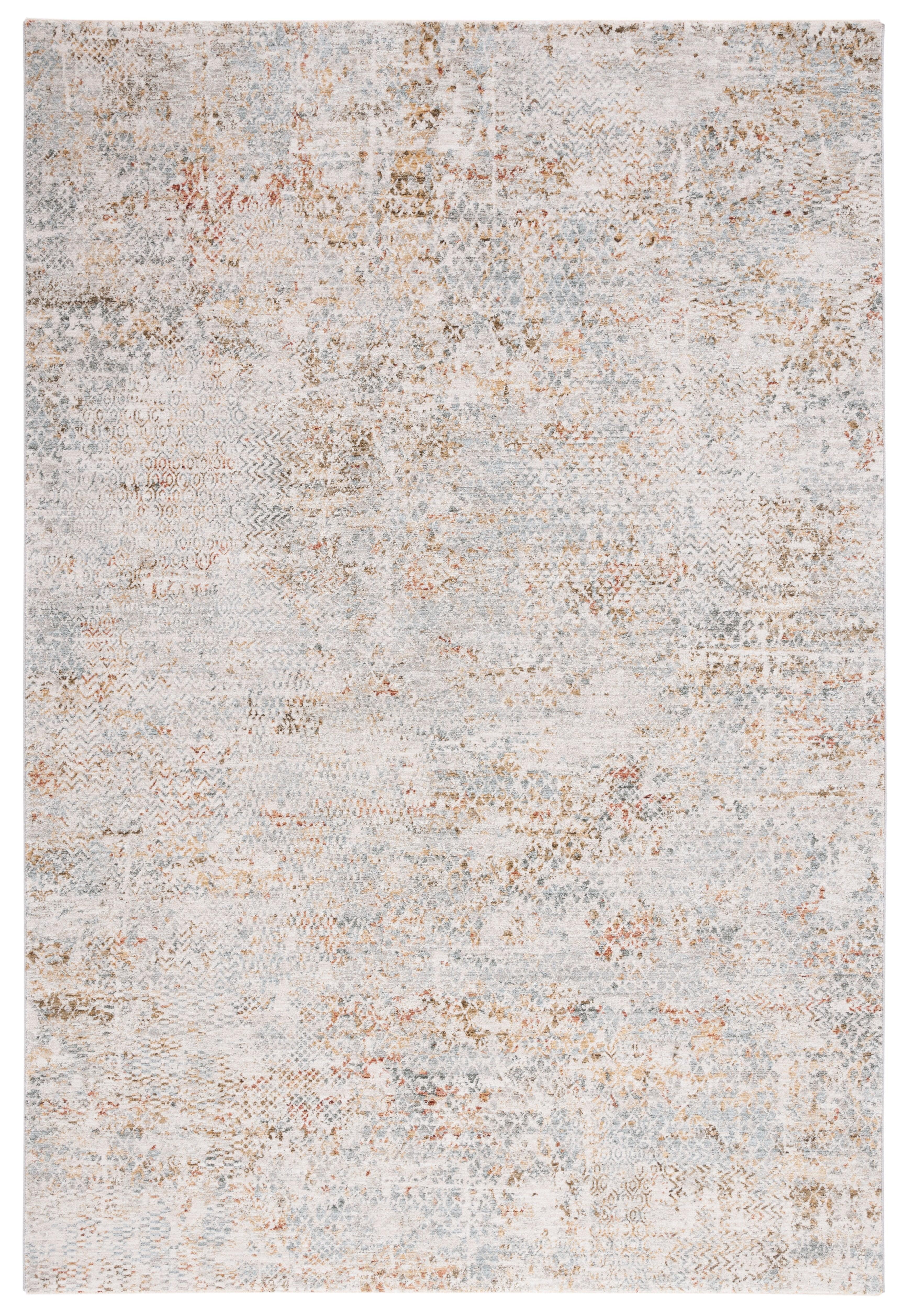 Adrianna ADN206 Machine Made Indoor Area Rug - Blue/Gold - 4'x6' - Safavieh