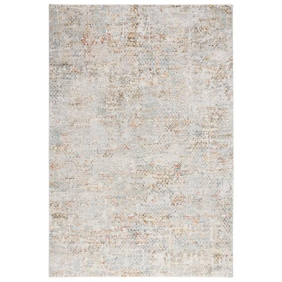 Adrianna ADN206 Machine Made Indoor Area Rug - Blue/Gold - 4'x6' - Safavieh
