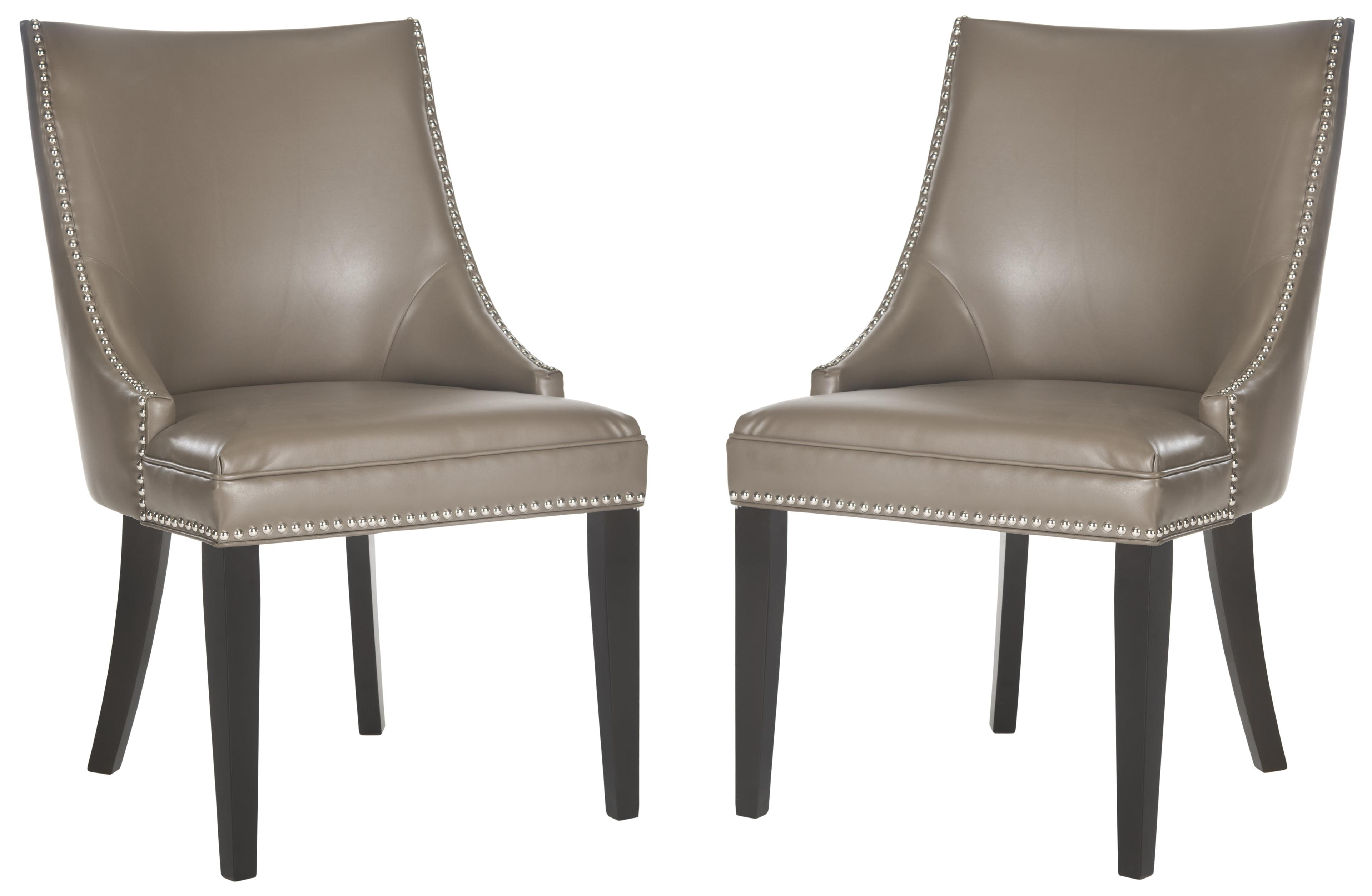 Afton 20"H Side Chair with Nail Heads (Set of 2)  - Safavieh