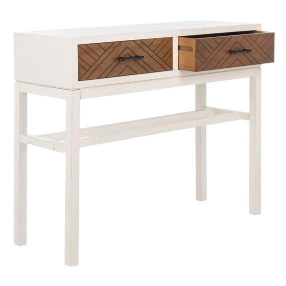 Ajana 2 Drawer Console Table - CNS5709C - Off-White - Safavieh