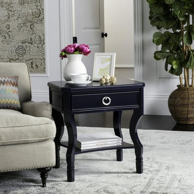 Alaia 1 Drawer Night Stand - Navy - Safavieh