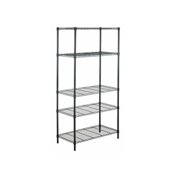 Alpha 5 Tier Shelving - Black - Safavieh