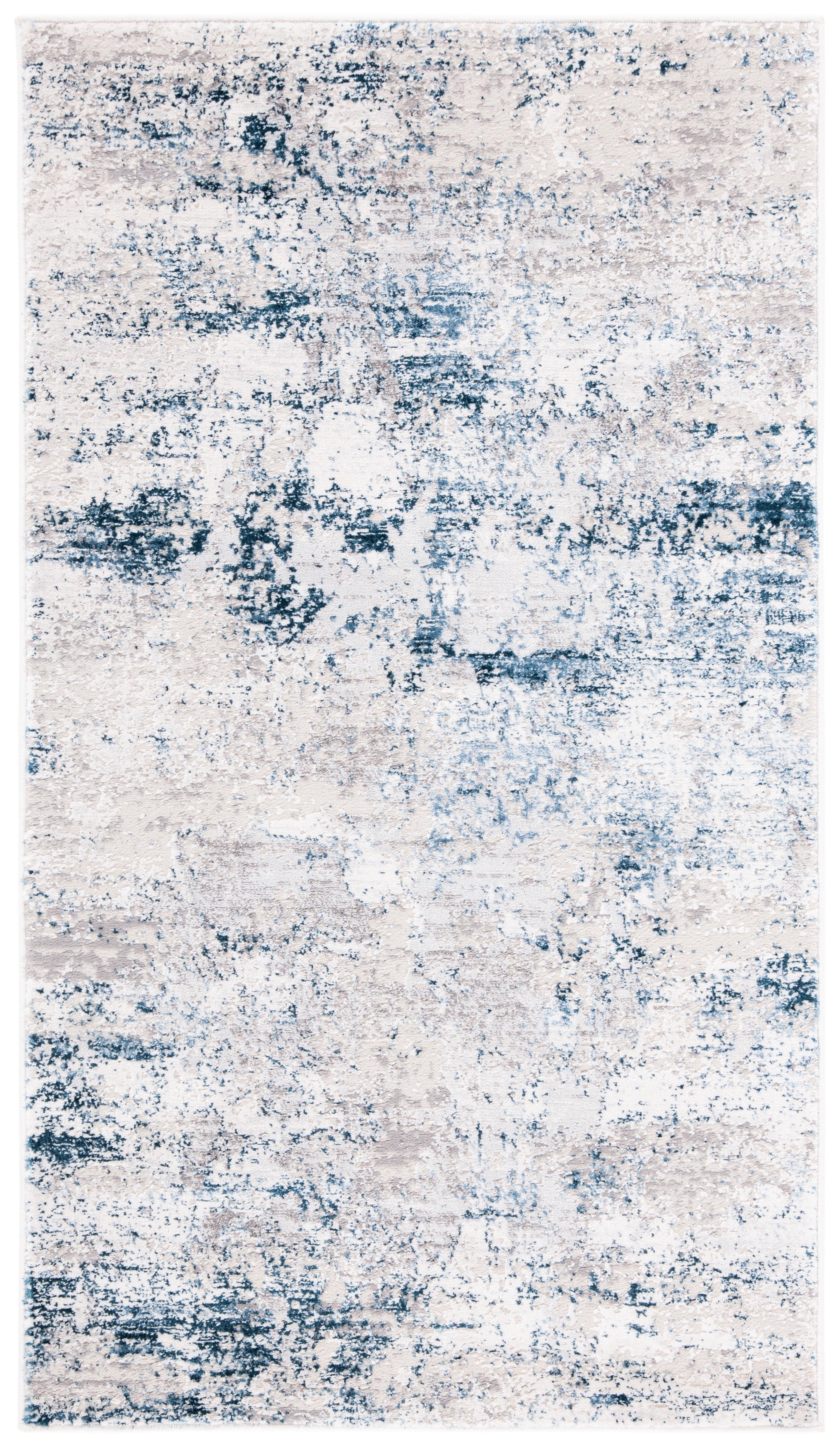 Amalfi AMF572 Power Loomed Accent Rug - Cream/Navy - 3'x5' - Safavieh.