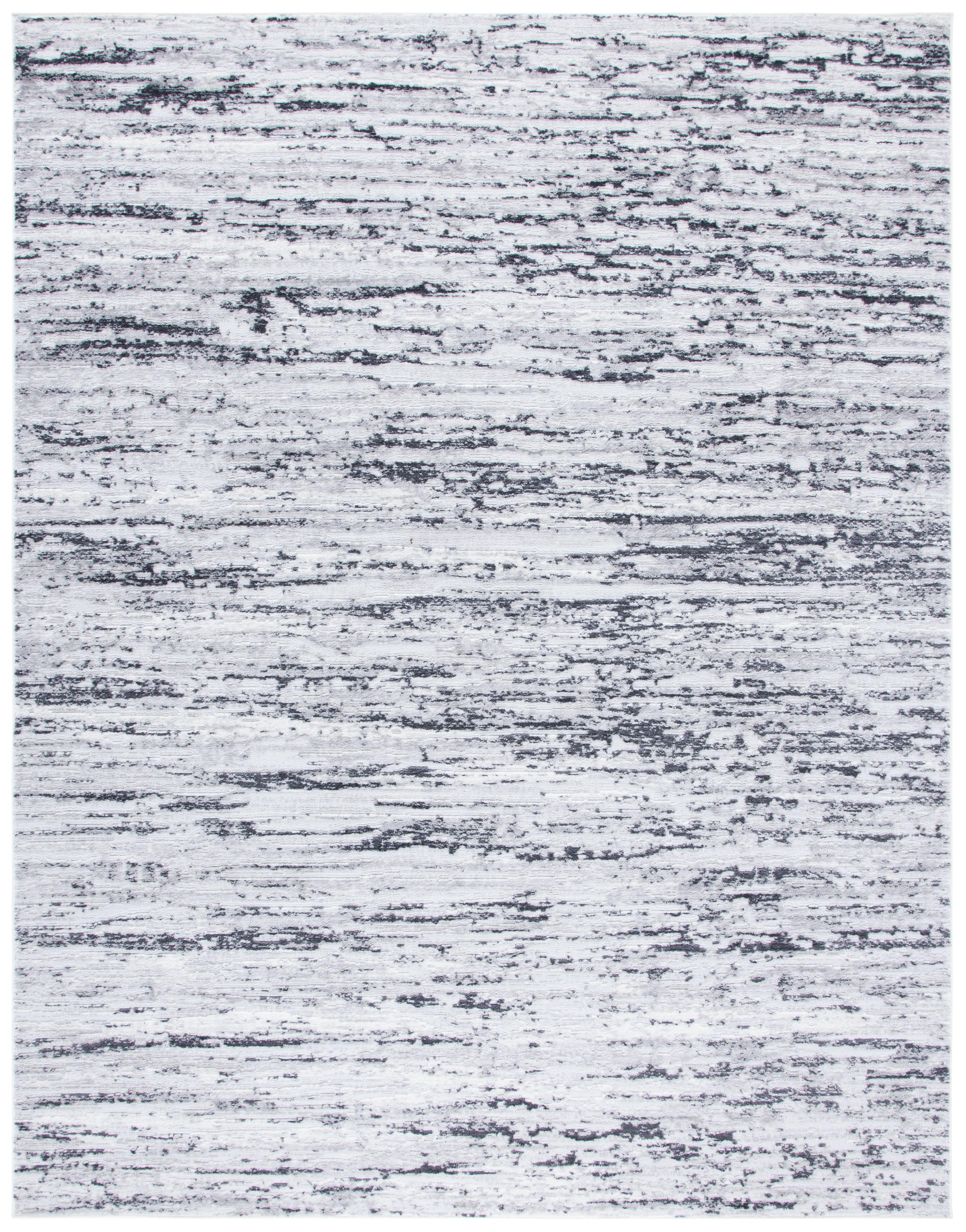 SAFAVIEH Amelia Lester Abstract Area Rug, Light Grey/Charcoal, 11' x 15'