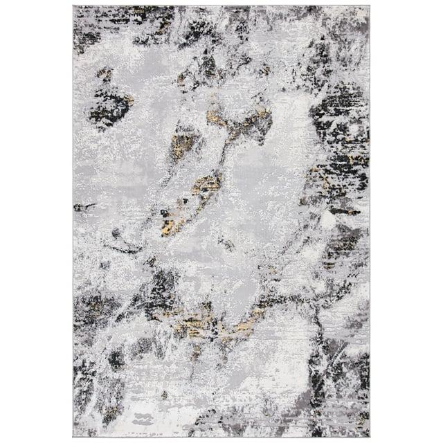 Willa Arlo™ Interiors Battaglia Gray/Gold/Black Area Rug