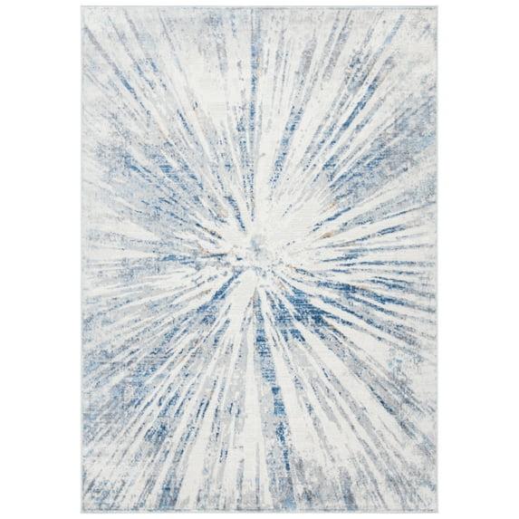 Amelia ALA449 Power Loomed Indoor Area Rug - Grey/Blue - 4'5"x6'5" - Safavieh