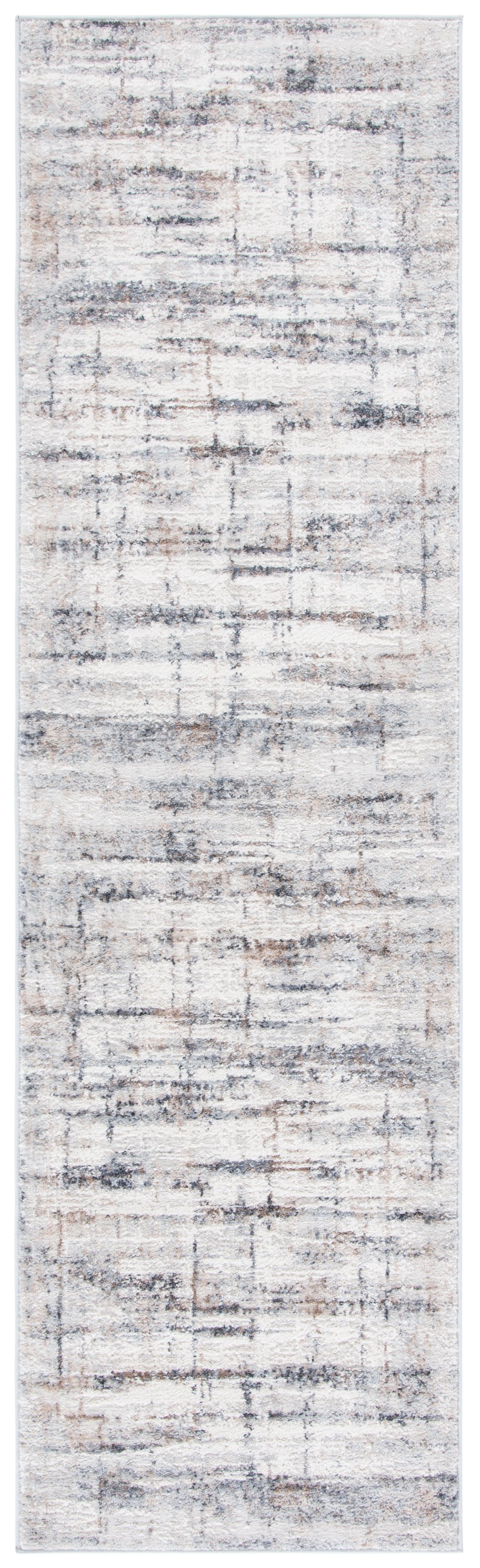 Amelia Grey and Gold Abstract Flat Woven Runner Rug