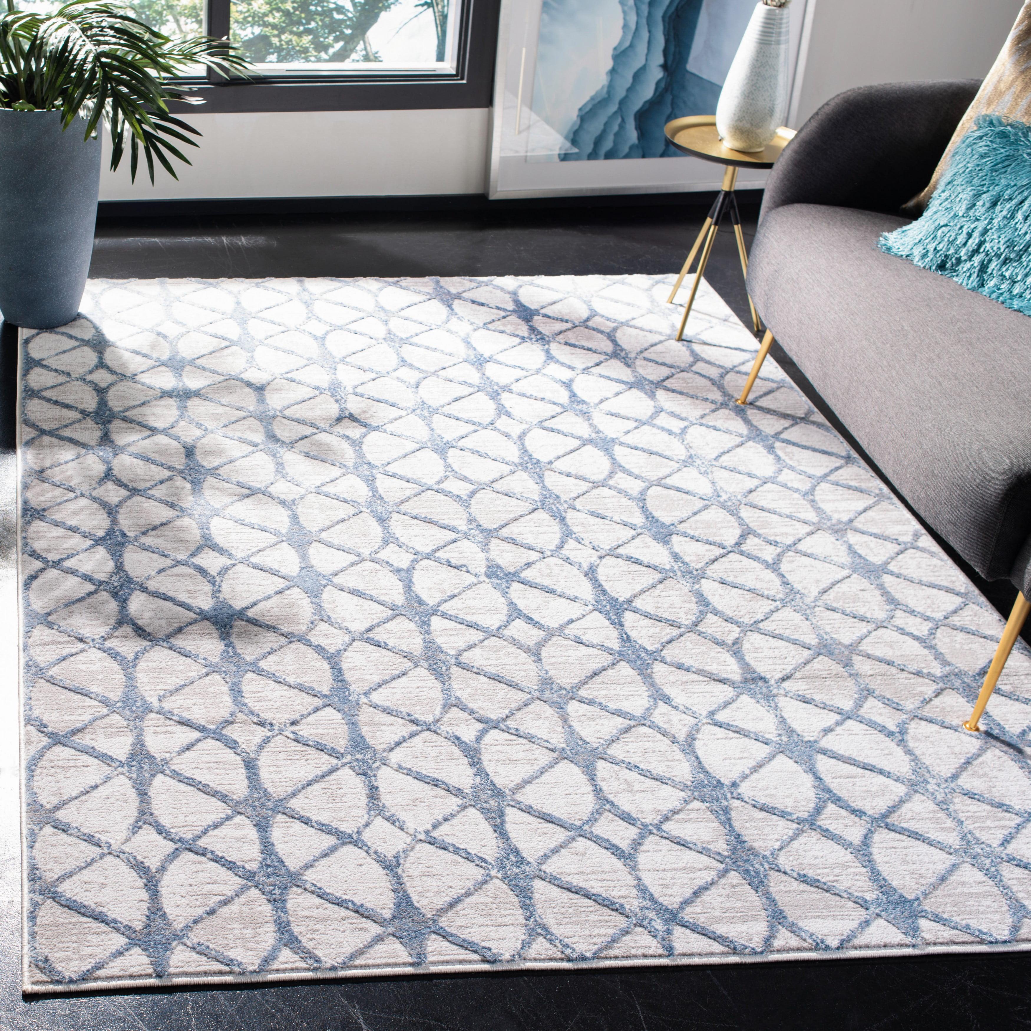 Amelia ALA792 Power Loomed Area Rug - Grey/Blue - 4'x6' - Safavieh.