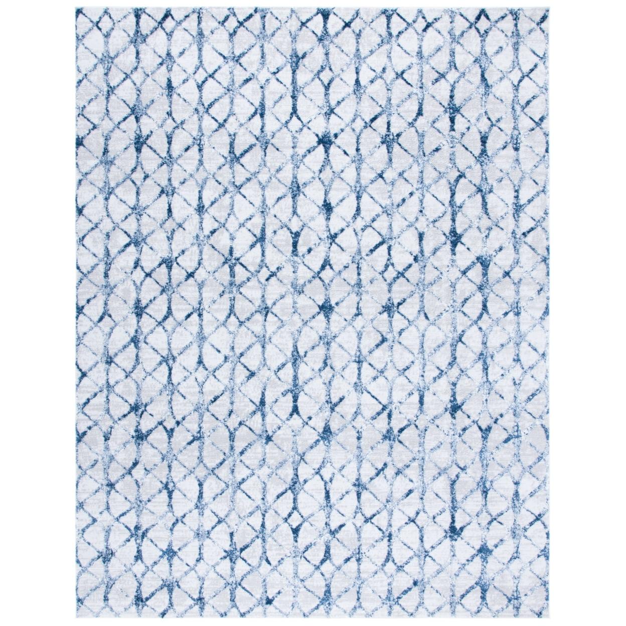 Amelia ALA792 Power Loomed Area Rug - Grey/Navy - 8'x10' - Safavieh.