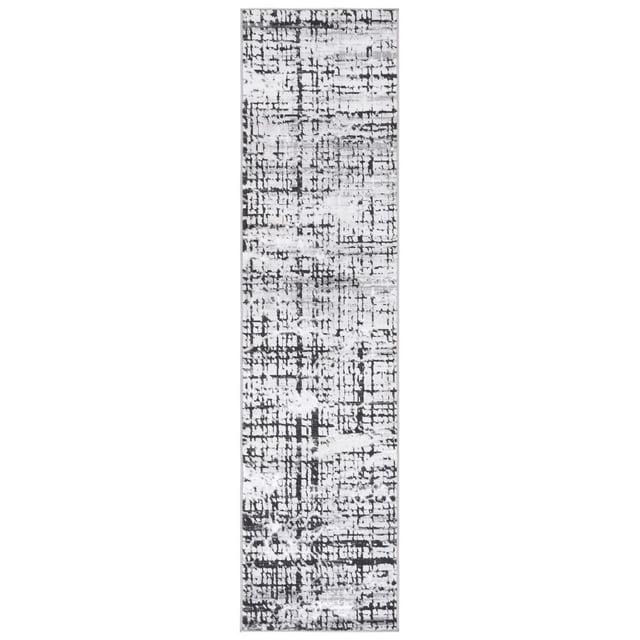 Amelia ALA248 Power Loomed Runner Rug - Gray/Charcoal - 2'x8' - Safavieh.