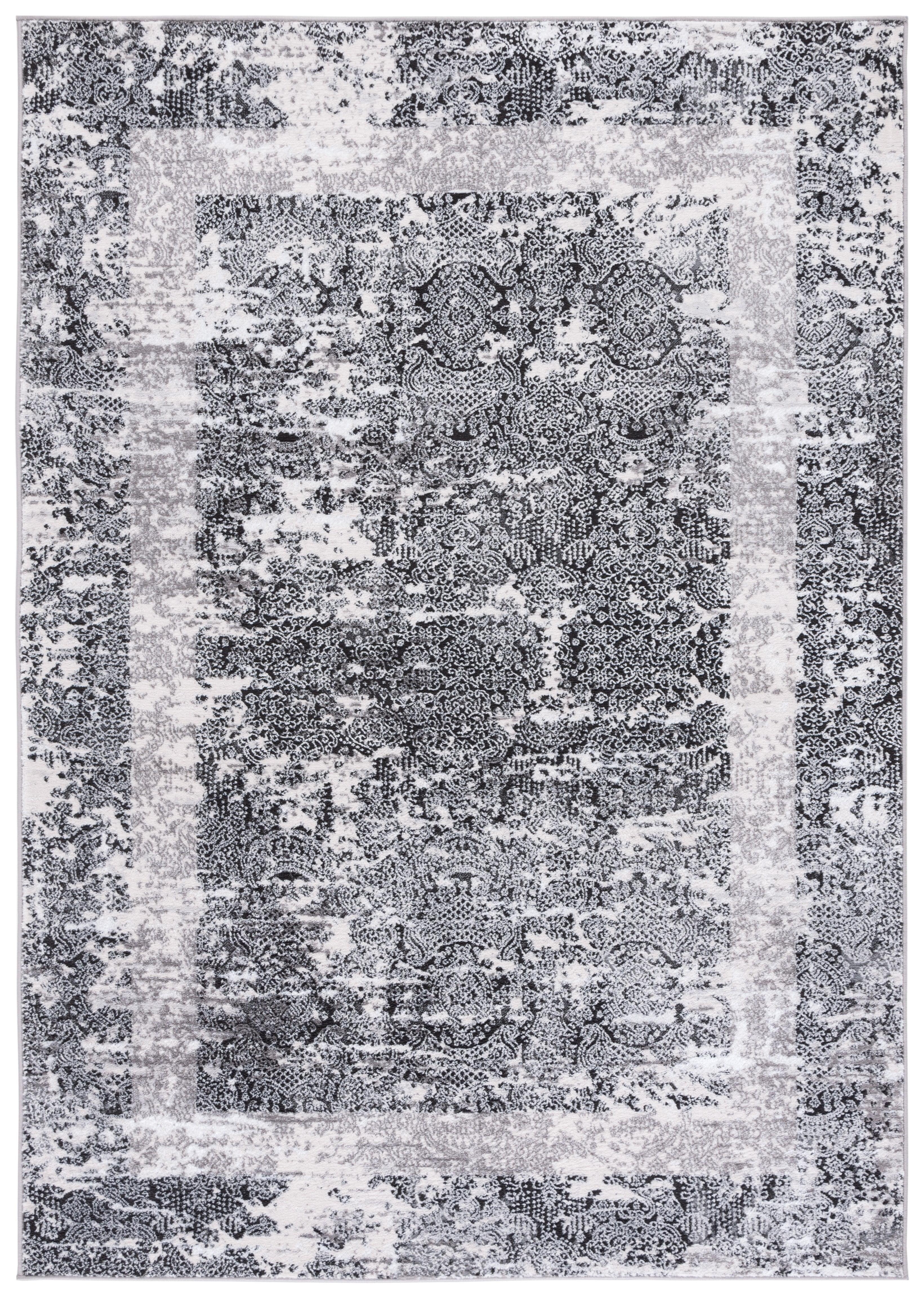 SAFAVIEH Amelia Lalit Abstract Area Rug, Grey/Charcoal, 4'5" x 6'5"