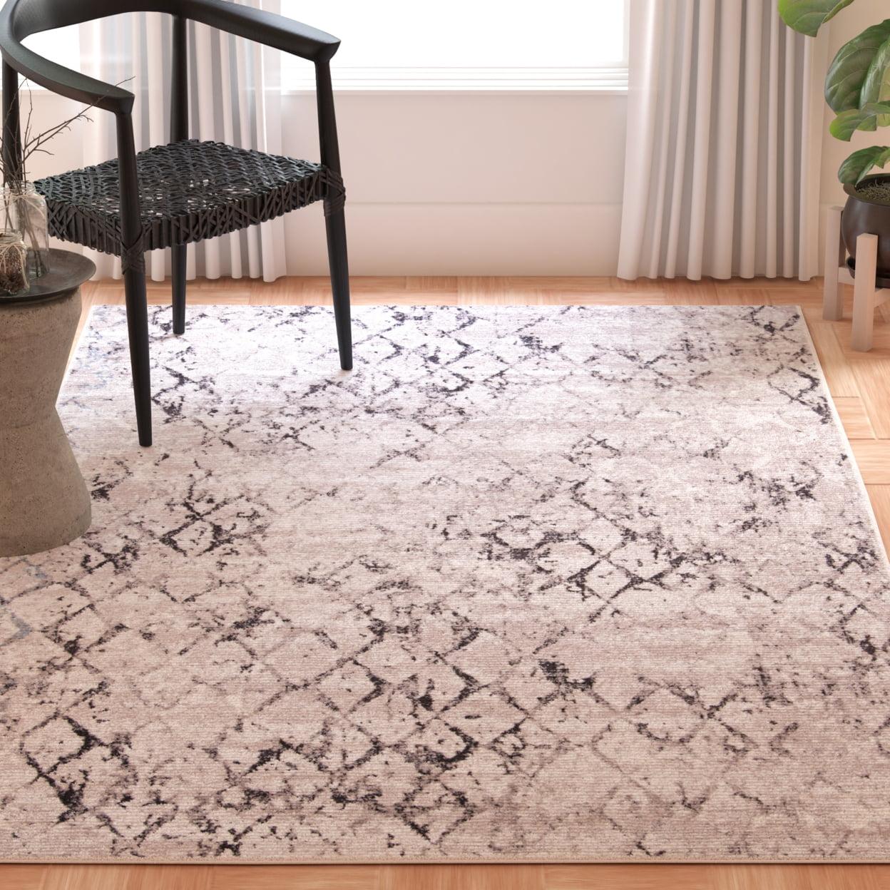 Amelia ALA783 Power Loomed Area Rug  - Grey/Light Grey - 6'x9' - Safavieh.