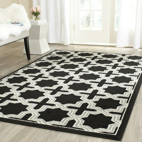 Amherst AMT418 Power Loomed Area Rug - Anthracite/Grey - 8'x10' - Safavieh.