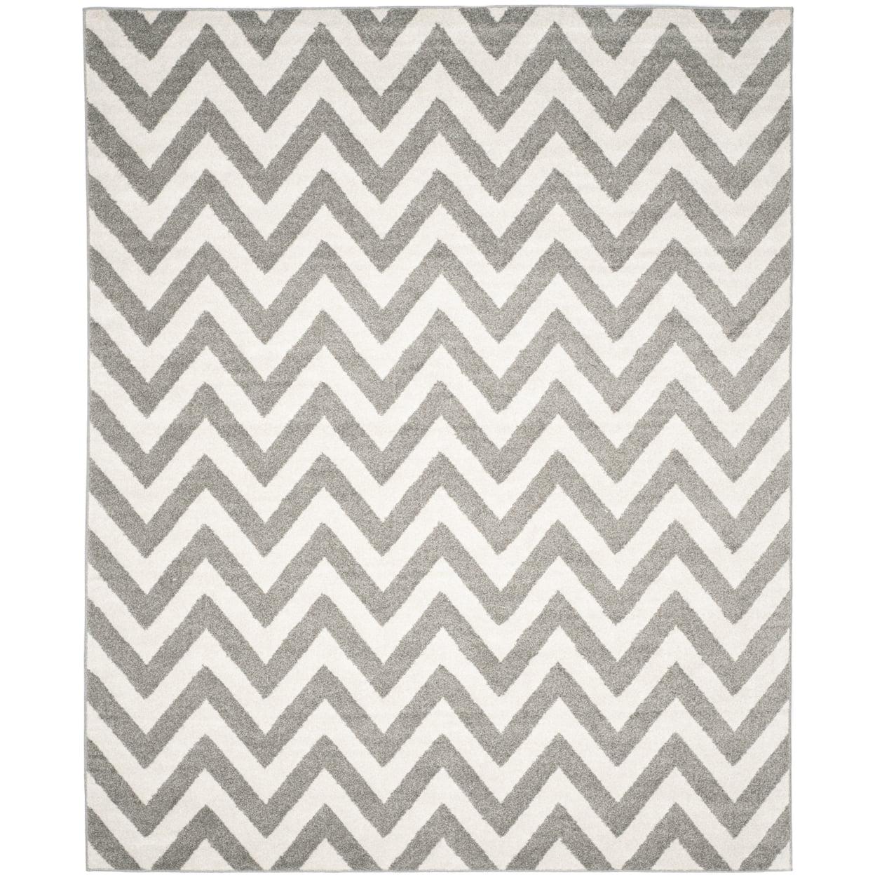 Amherst AMT419 Power Loomed Indoor Area Rug - Dark Grey/Beige - 9'x12' - Safavieh