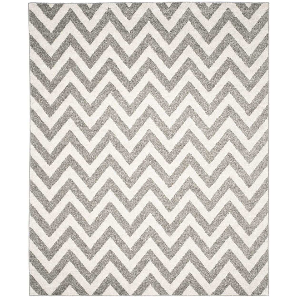 SAFAVIEH Amherst Peronal Geometric Area Rug, Dark Grey/Beige, 10' x 14'