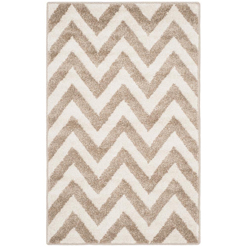 SAFAVIEH Amherst Peronal Geometric Area Rug, Wheat/Beige, 2'6" x 4'