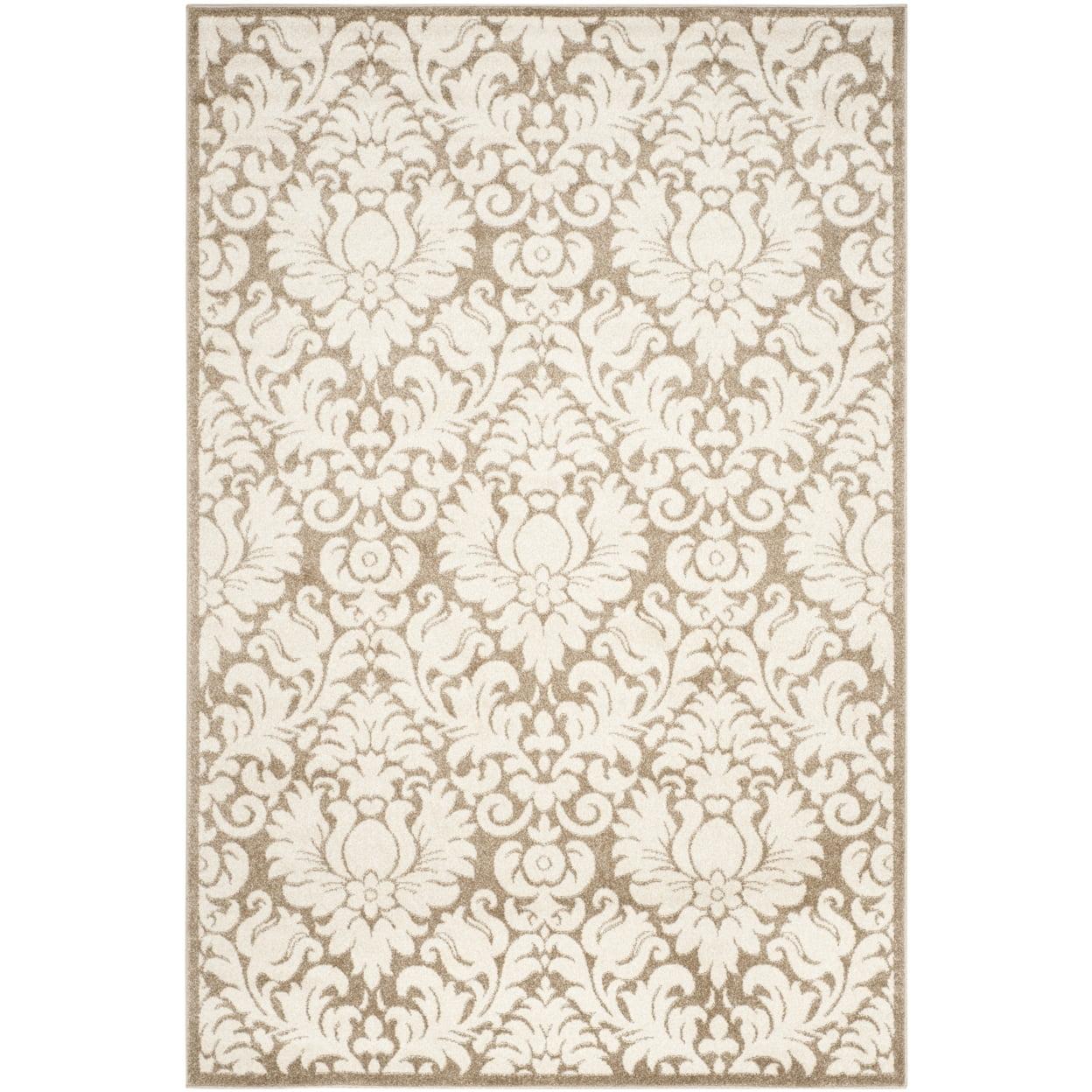 SAFAVIEH Amherst Rosabel Geometric Area Rug, Wheat/Beige, 6' x 9'