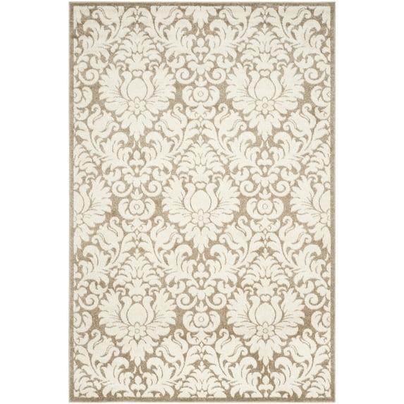 SAFAVIEH Amherst Rosabel Geometric Area Rug, Wheat/Beige, 6' x 9'