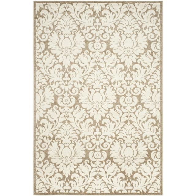 SAFAVIEH Amherst Rosabel Geometric Area Rug, Wheat/Beige, 6' x 9'