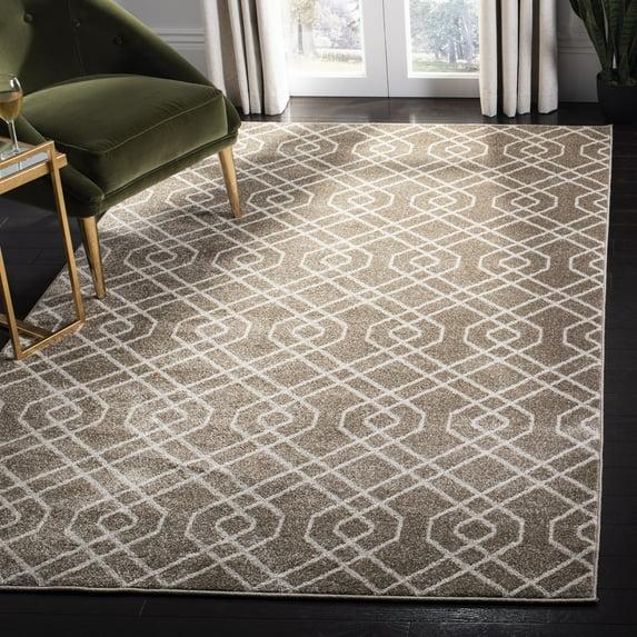 Amherst AMT407 Power Loomed Area Rug - Wheat/Beige - 4'x6' - Safavieh.