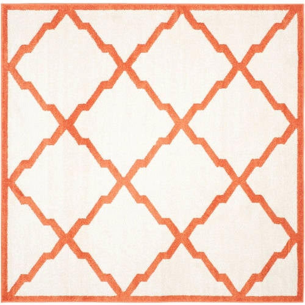 SAFAVIEH Amherst Sharalyn Geometric Area Rug, Beige/Orange, 9' x 12'