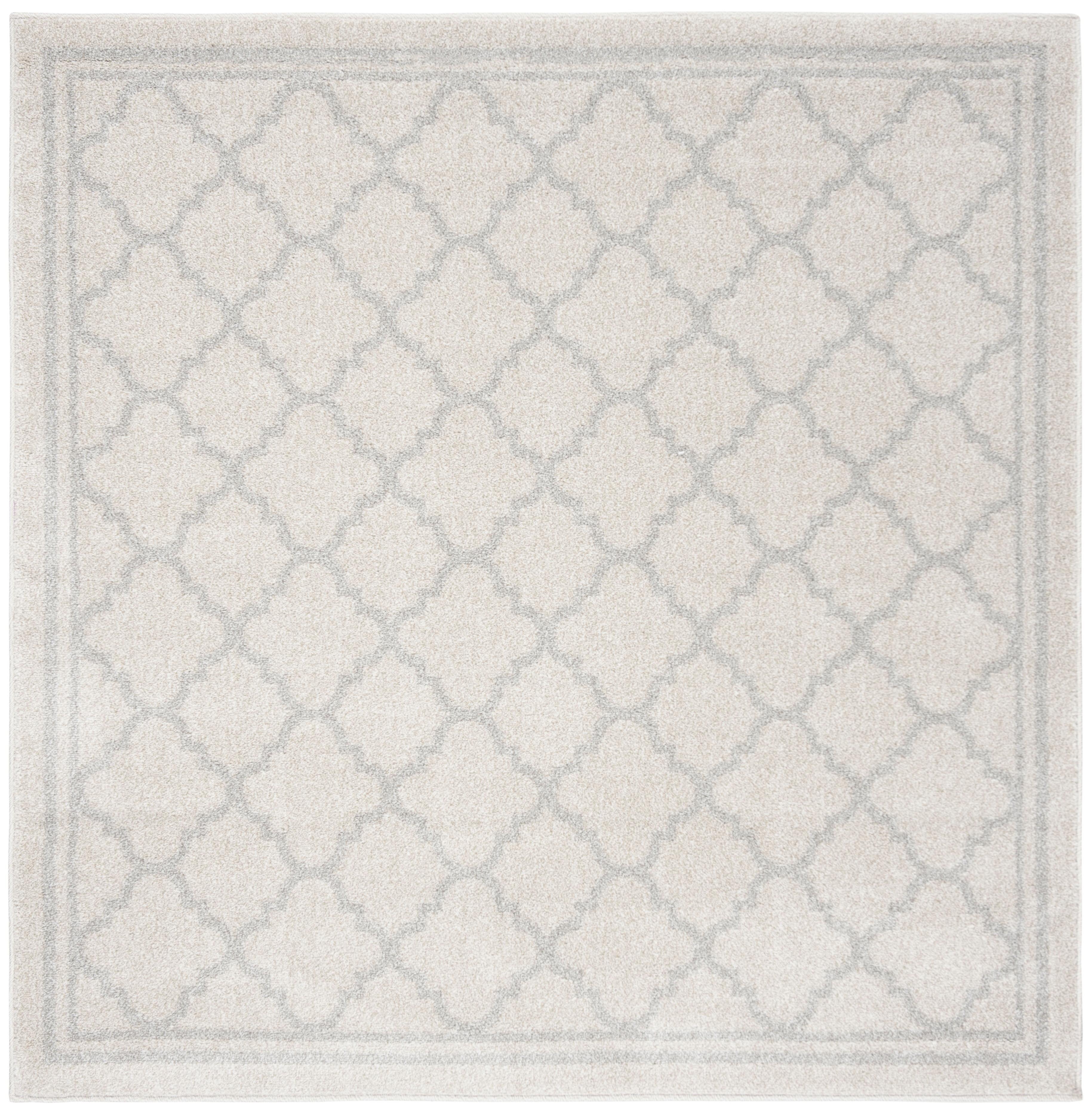 Amherst AMT422 Power Loomed Indoor Area Rug - Beige/Light Grey - 5'x5' - Safavieh