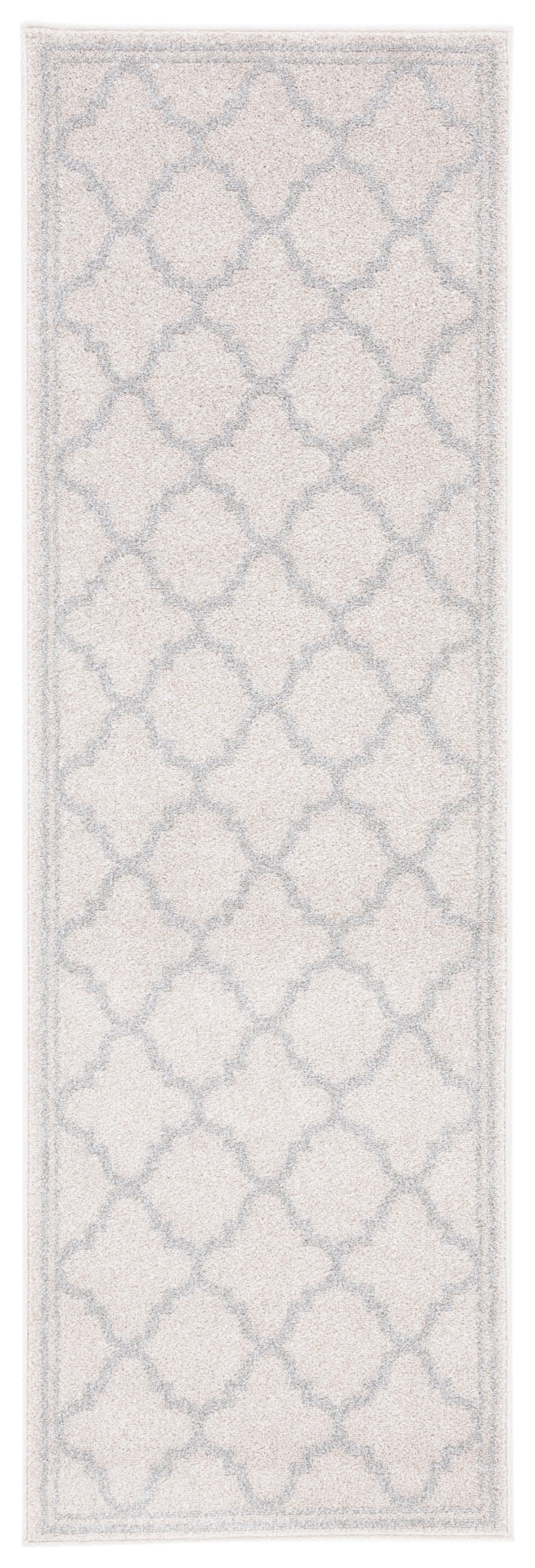 Amherst AMT422 Power Loomed Indoor Runner Rug - Beige/Light Grey - 2'3"x19' - Safavieh