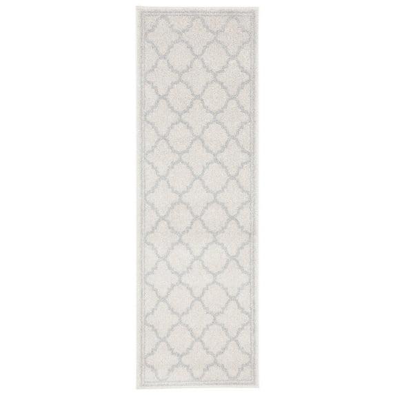 Amherst AMT422 Power Loomed Indoor Runner Rug - Beige/Light Grey - 2'3"x19' - Safavieh