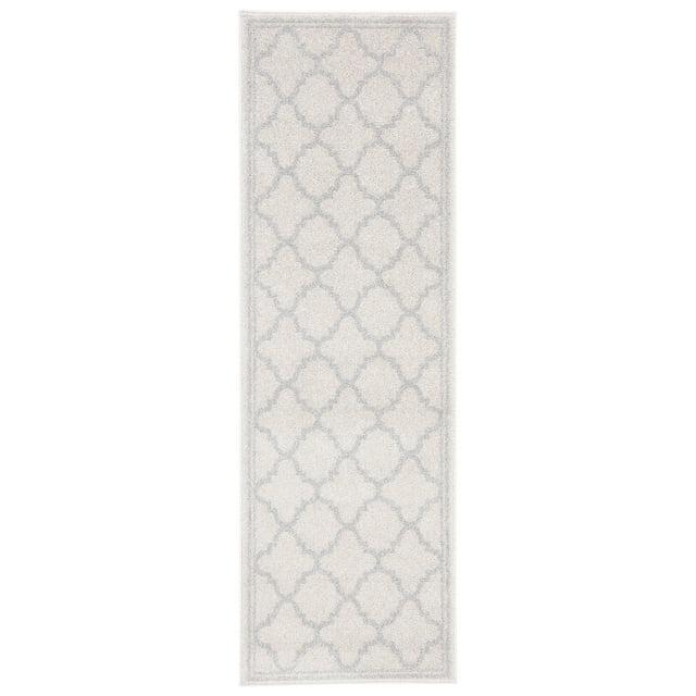 Amherst AMT422 Power Loomed Indoor Runner Rug - Beige/Light Grey - 2'3"x19' - Safavieh