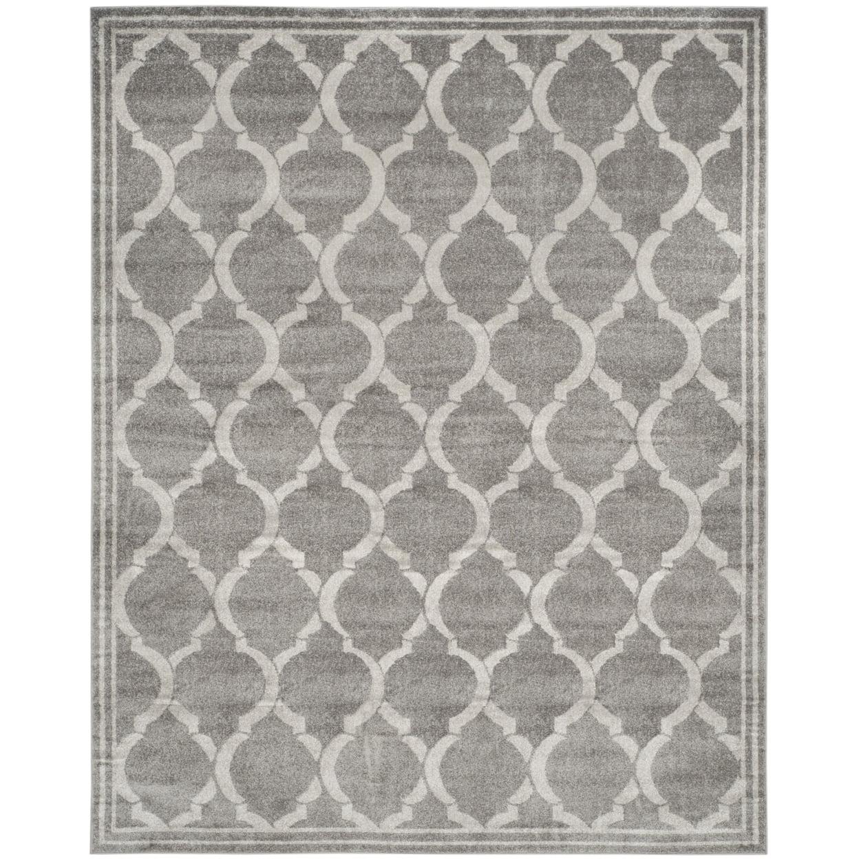 SAFAVIEH Amherst Wendy Geometric Area Rug, Grey/Light Grey, 8' x 10'