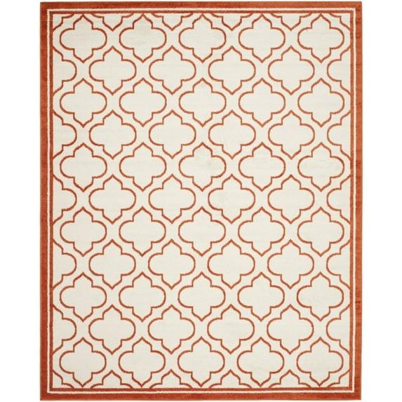 Amherst AMT412 Power Loomed Accent Rug - Ivory/Orange - 2'6"x4' - Safavieh.