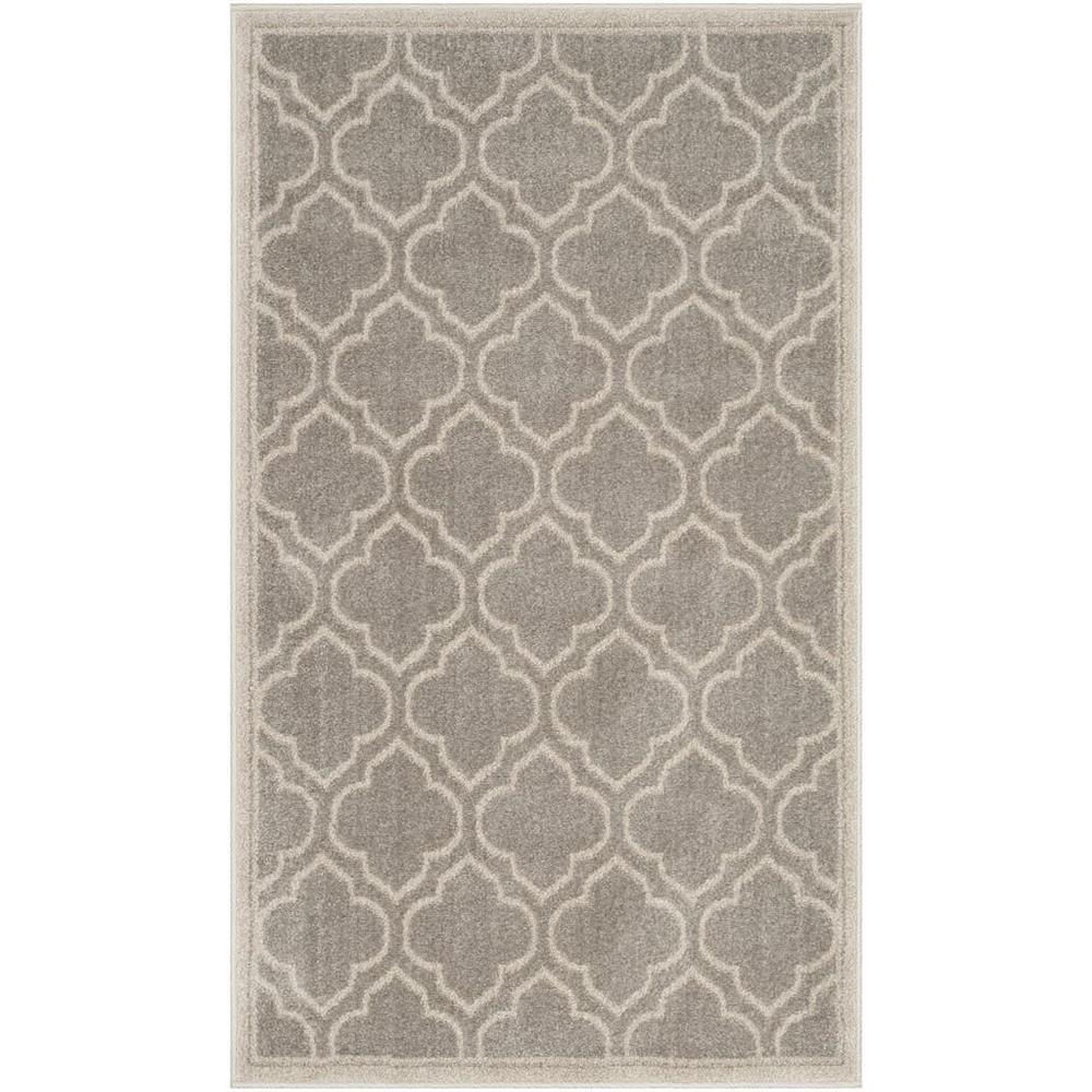 Amherst AMT412 Power Loomed Accent Rug - Light Grey/Ivory - 3'x5' - Safavieh.