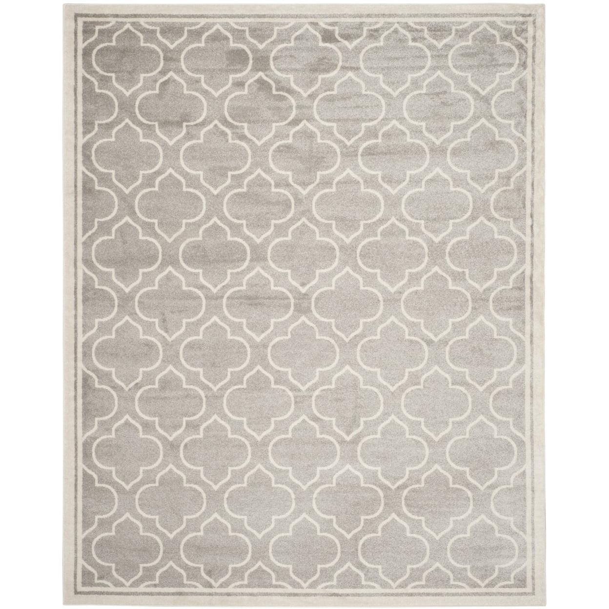 Amherst AMT412 Power Loomed Accent Rug - Light Grey/Ivory - 3'x5' - Safavieh.