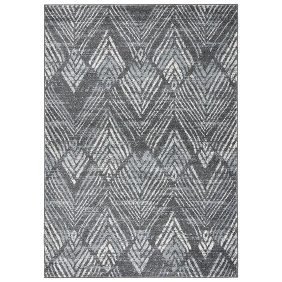 Amsterdam AMS110 Power Loomed Indoor Area Rug - Dark Grey/Light Grey - 8'x10' - Safavieh