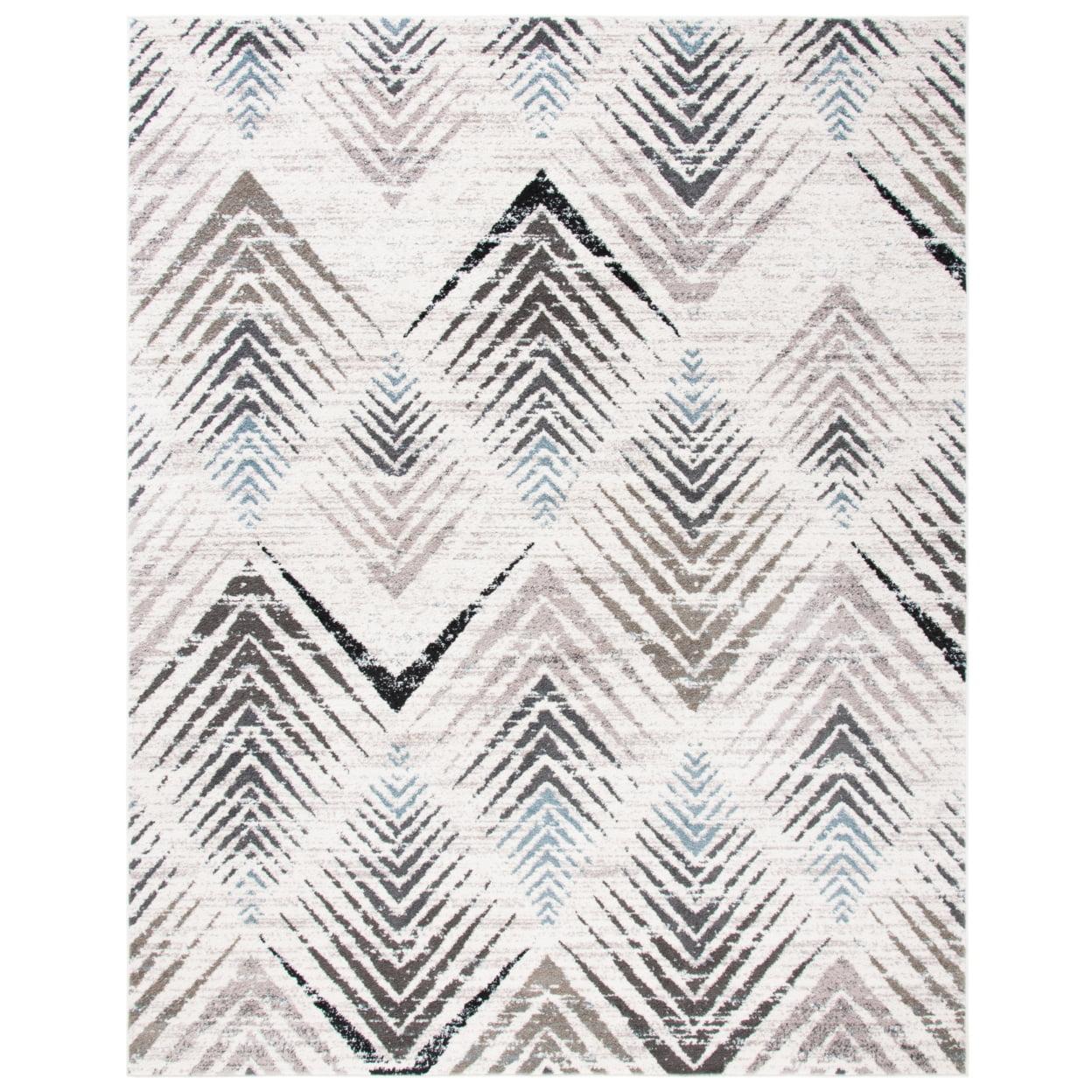 SAFAVIEH Amsterdam Earnestine Geometric Faded Area Rug, Cream/Beige, 3' x 5'