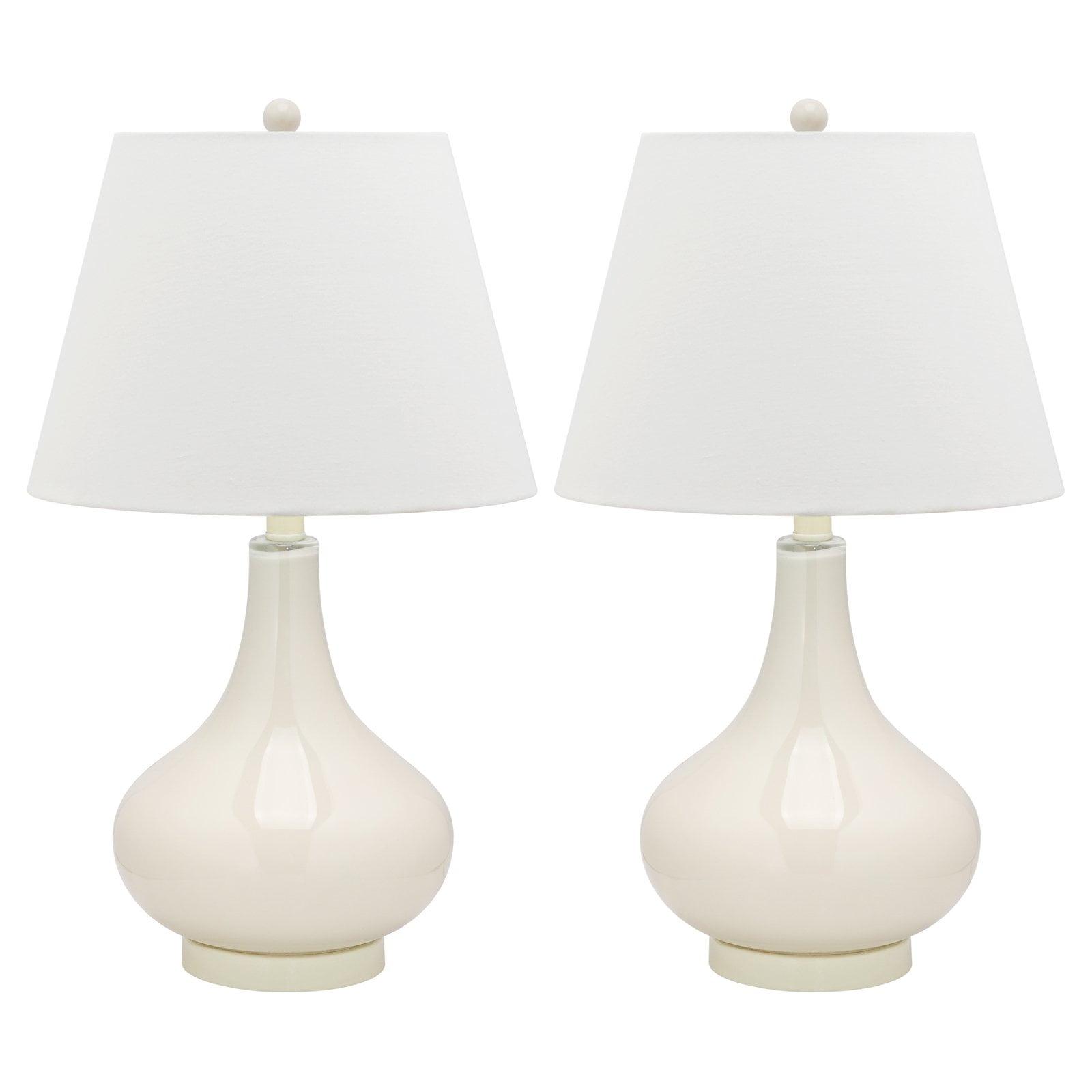 Amy Gourd Table Lamp (Set of 2) - 24 Inch Height - LIT4087 - White - Safavieh