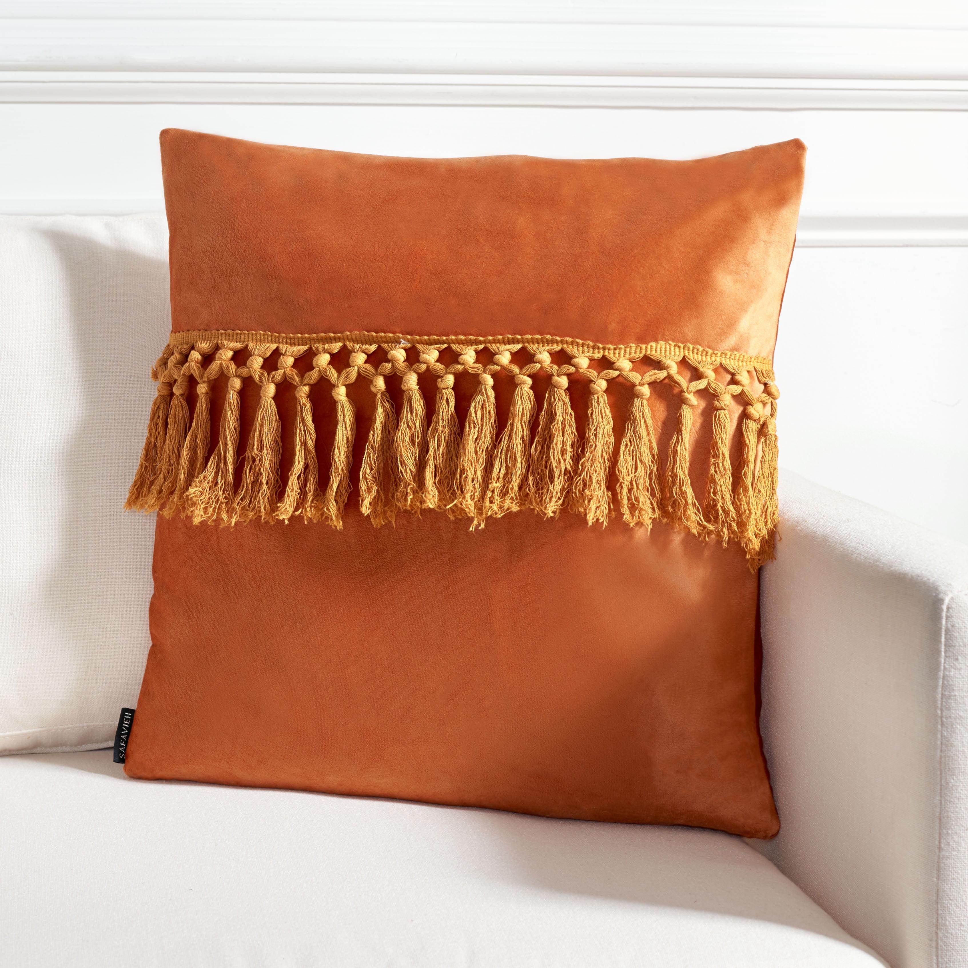 Narendra Tassels Reversible Throw Pillow