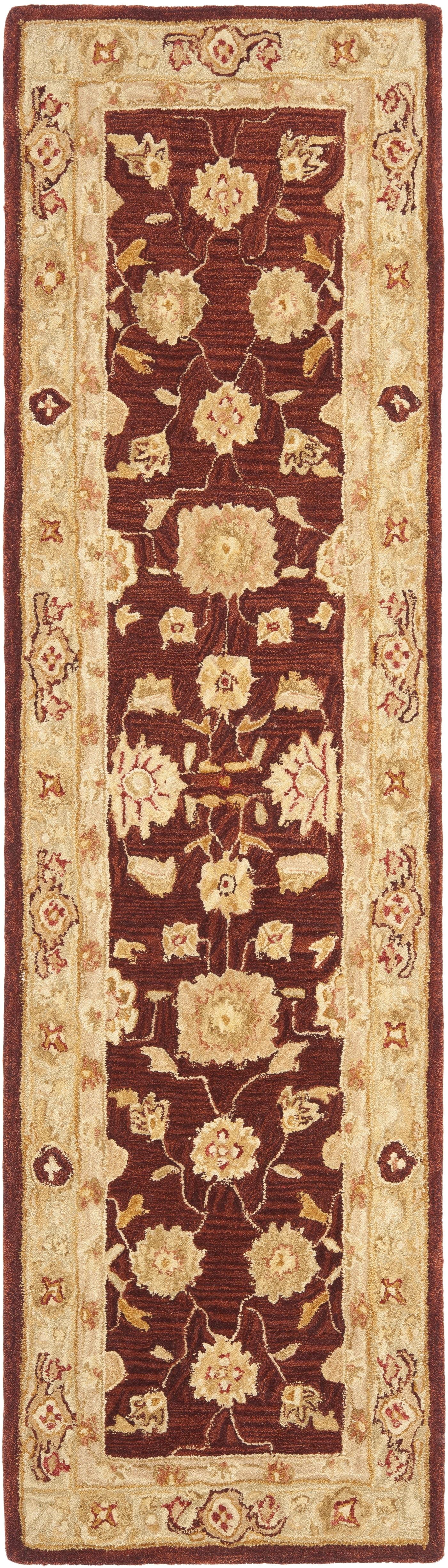 SAFAVIEH Anatolia AN556F Handmade Red / Sage Rug