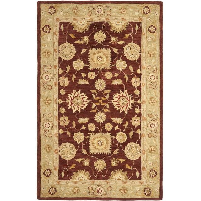 SAFAVIEH Anatolia AN556F Handmade Red / Sage Rug