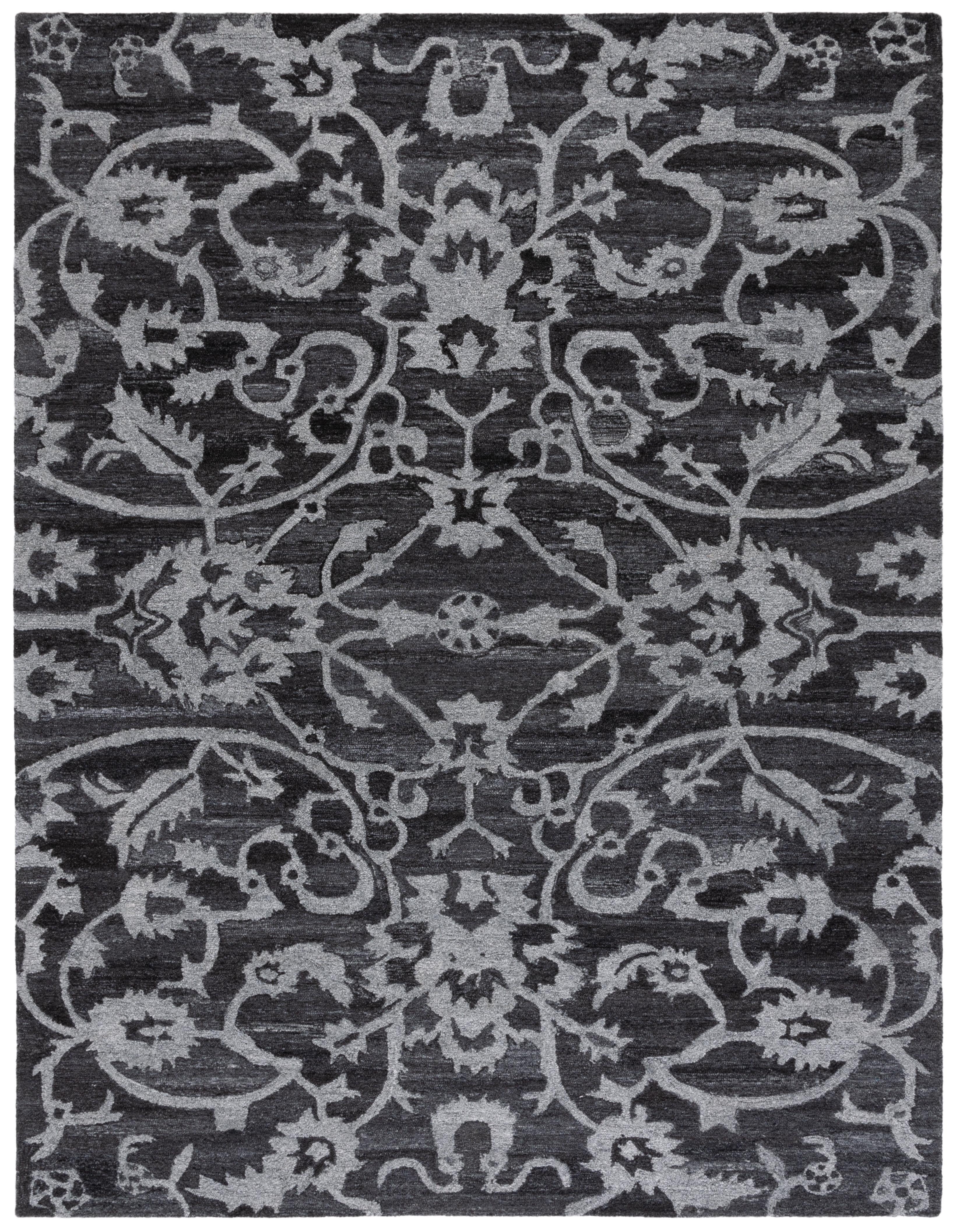 Anatolia AN401 Handmade Tufted Area Rug - Grey - 8' X 10' - Safavieh
