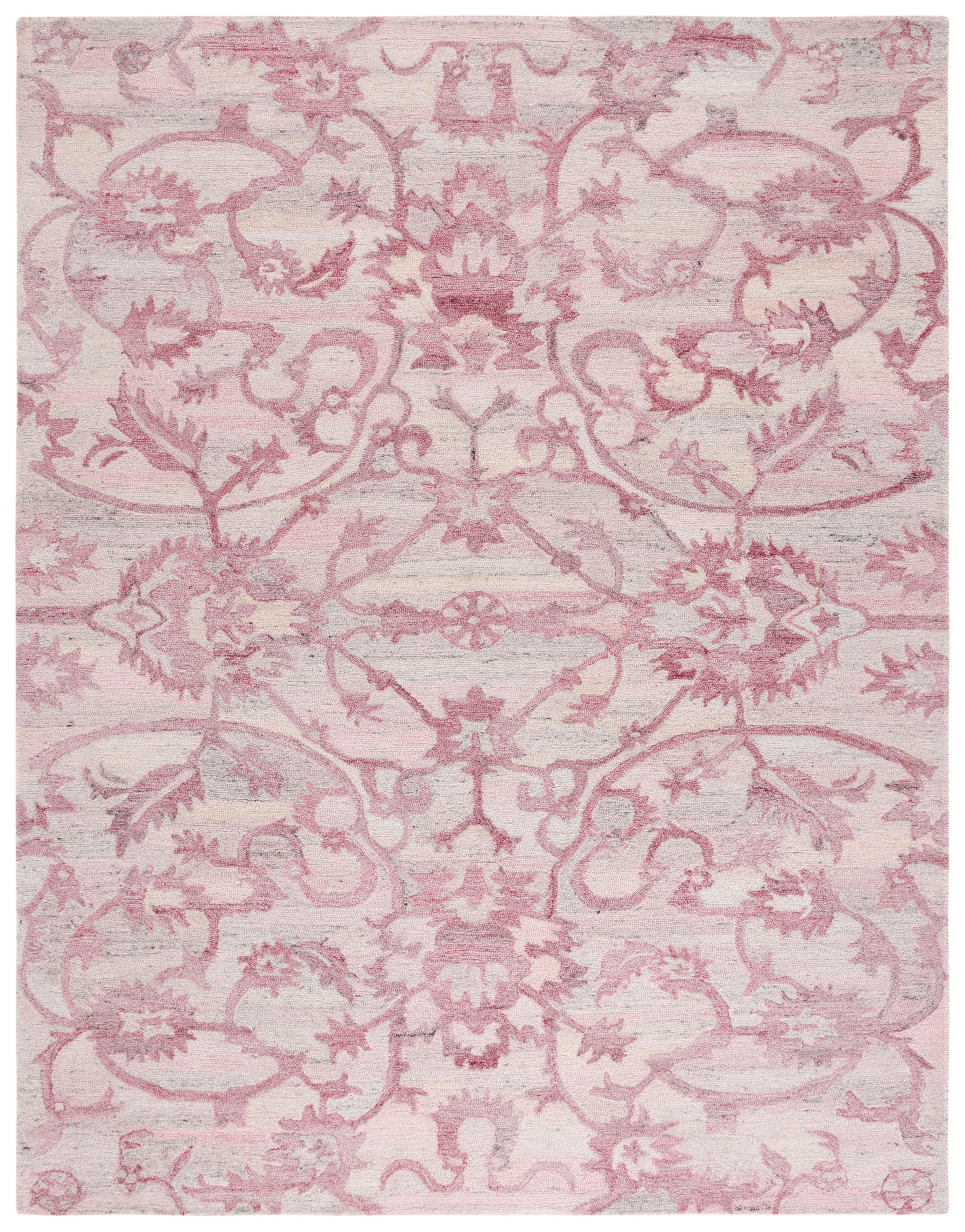Anatolia AN401 Handmade Tufted Area Rug - Light Pink - 8' X 10' - Safavieh