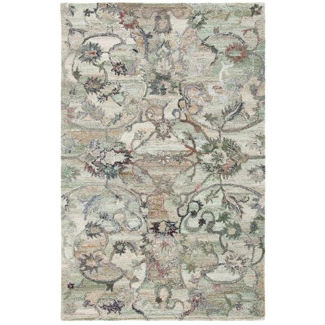 Anatolia AN401 Hand Tufted Area Rug  - Sage/Beige - 3'x5' - Safavieh.