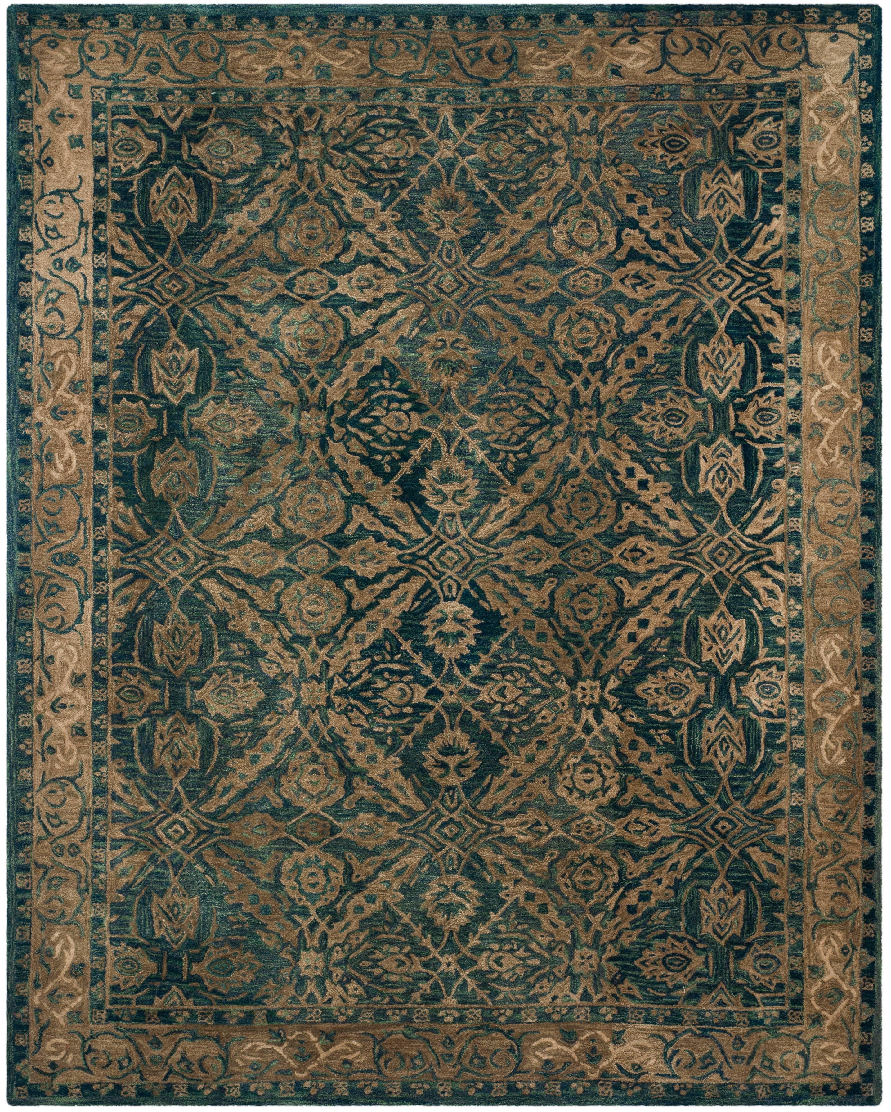 SAFAVIEH Anatolia Lysette Floral Area Rug, Navy/Ivory, 9' x 12'