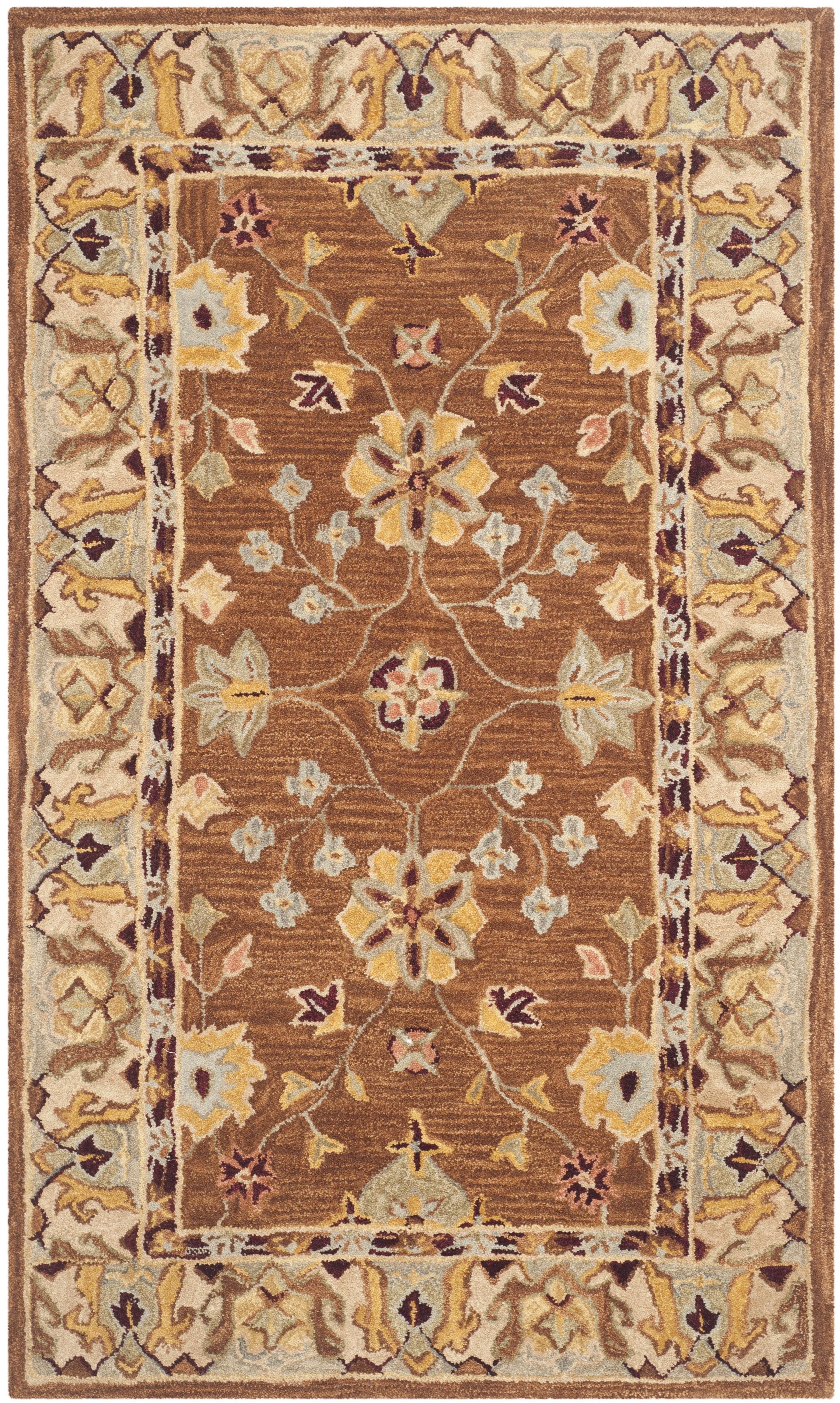 Anatolia AN562 Hand Tufted Indoor Accent Rug - Tan/Ivory - 3'x5' - Safavieh